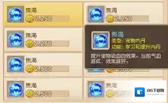 梦幻西游内丹