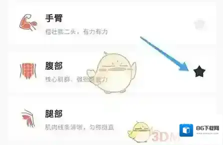 当燃运动部位